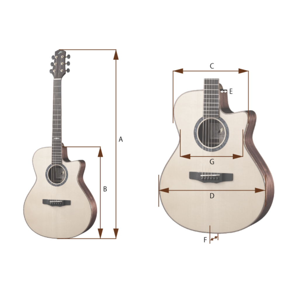 MORRIS FE-91 アコースティックギター 参考画像