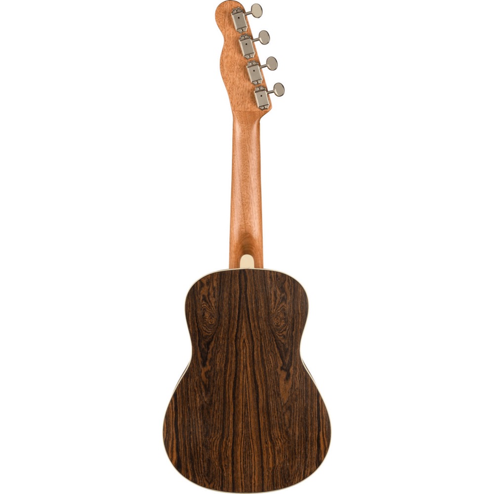 Fender Zuma Exotic Concert Ukulele BOCOTE WN コンサートウクレレ 背面全体の画像