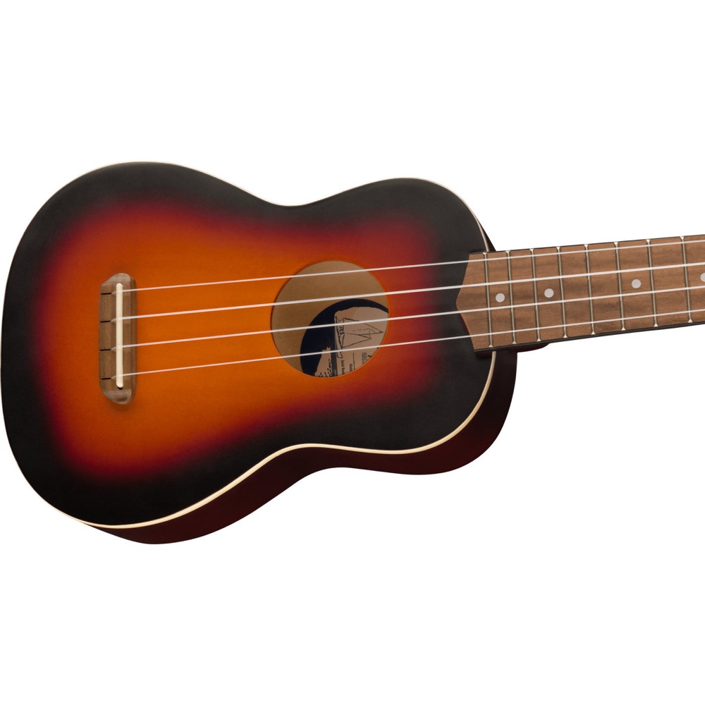 Fender Venice Soprano Ukulele 2TS WN ソプラノウクレレ ボディの画像
