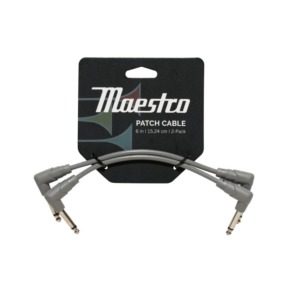 Maestro Instrument Patch Cables 2本パック LL パッチケーブル(マエストロ 6インチパッチケーブル LL型)  全国どこでも送料無料の楽器店