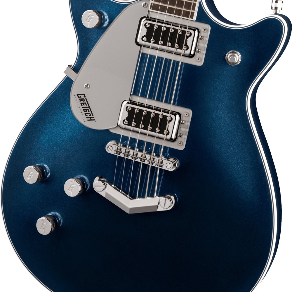 GRETSCH G5232LH Electromatic Double Jet FT with V-Stoptail Left-Handed Midnight Sapphire レフトハンド 左利き用 エレキギター 正面全体の画像