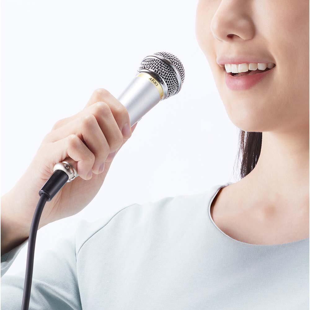 AUDIO-TECHNICA AT-X3 ダイナミックボーカルマイクロホン 使用イメージ画像