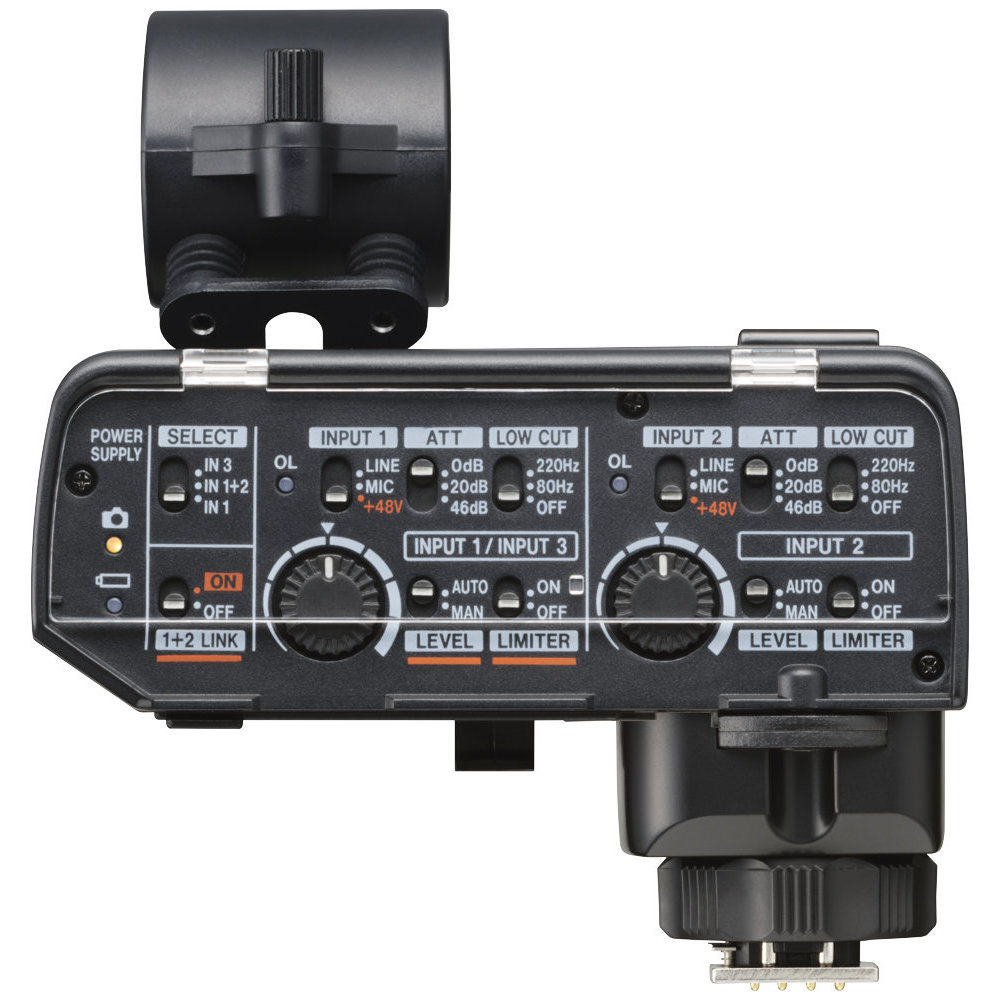 TASCAM CA-XLR2d-F FUJIFILM Kit ミラーレスカメラ対応XLRマイクアダプター コントロール画像