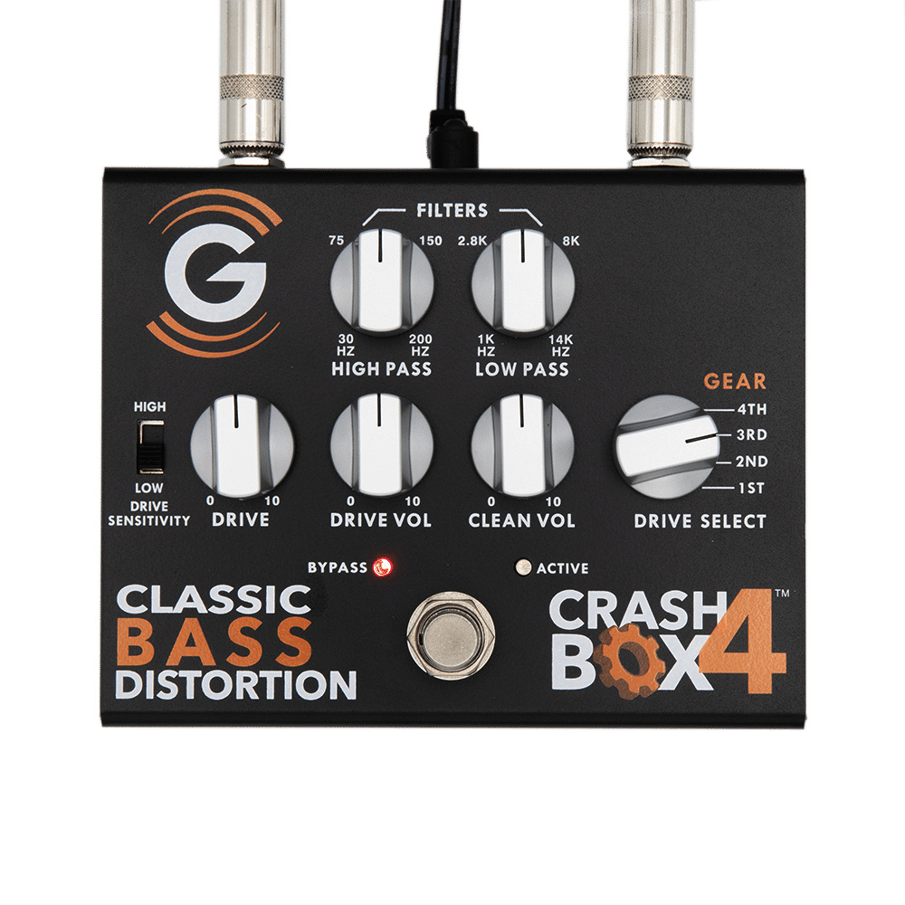 GENZLER CRASH BOX 4 CLASSIC BASS DISTORTION PEDAL ディストーション ベースエフェクター 正面画像