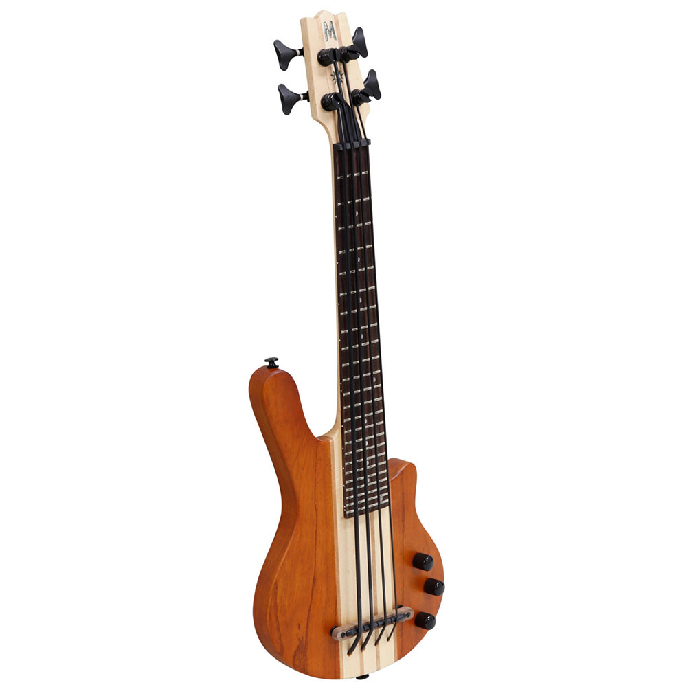 MAHALO MEB1PRO TBR ソリッドボディウクレレベース 全体画像