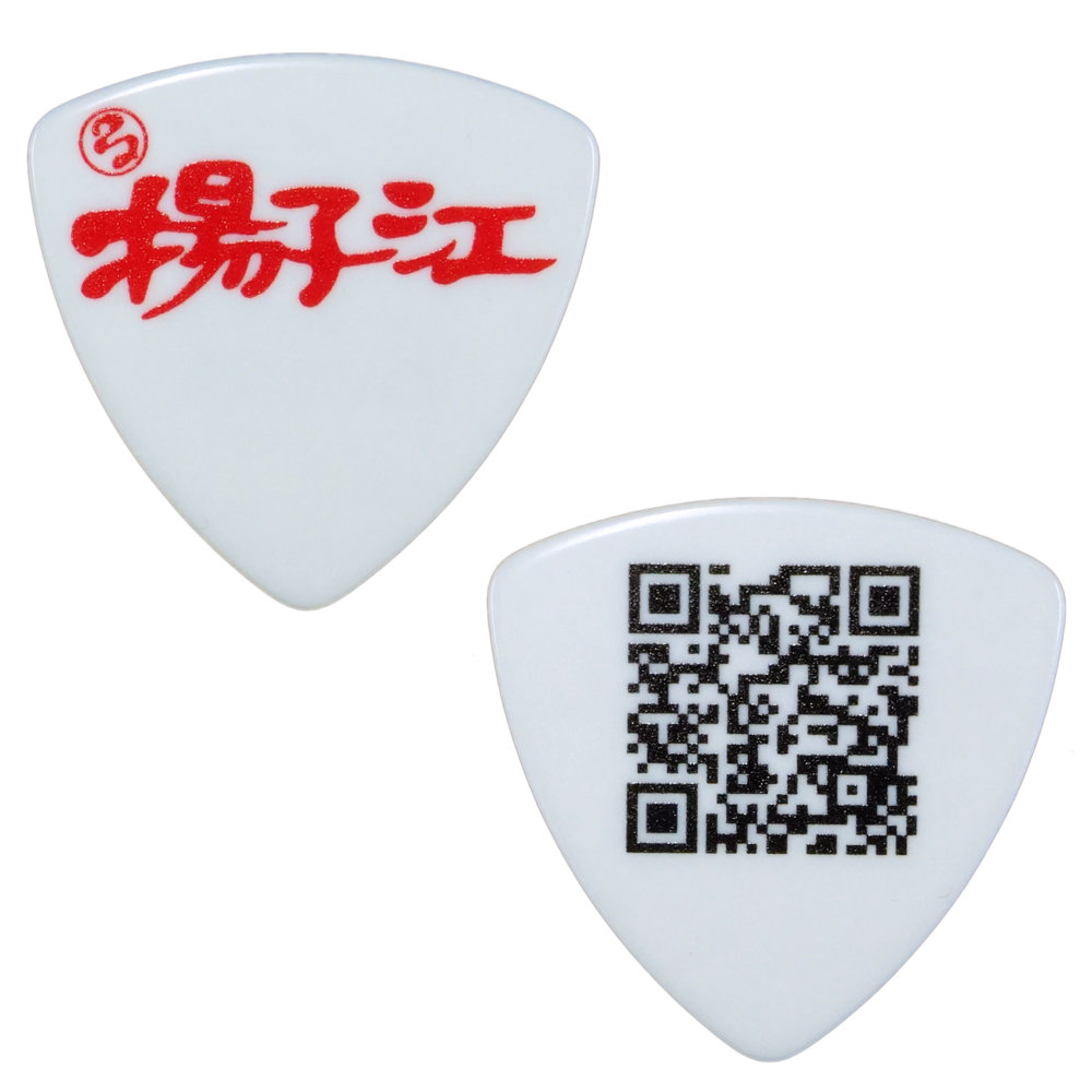 SHOP ORIGINAL 北九州地元コラボ ギターピック 1.0mm 5枚セット 揚子江ピック 正面画像 背面画像