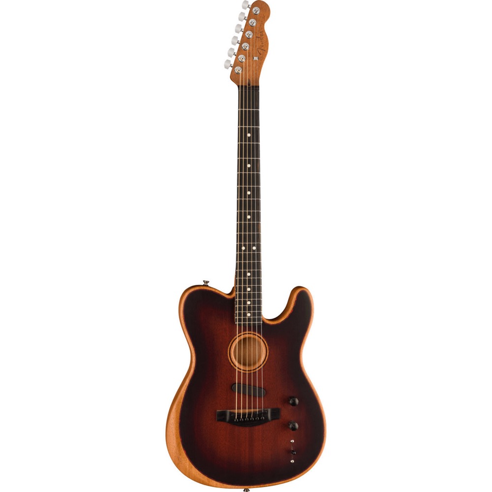 Fender American Acoustasonic Telecaster All-Mahogany Bourbon Burst エレクトリックアコースティックギター 詳細画像3