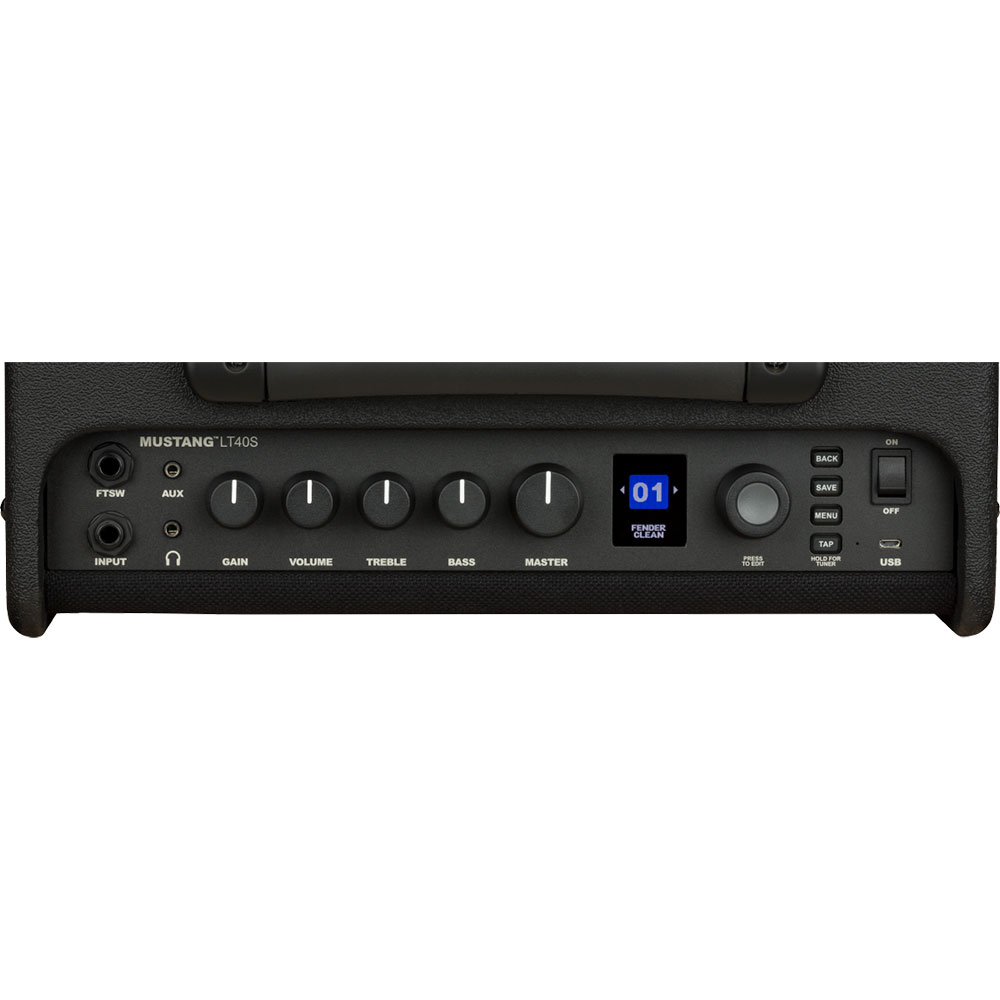 Fender Mustang LT40S ギターアンプ コンボ フェンダー コントロール部画像 カラーディスプレイ部画像