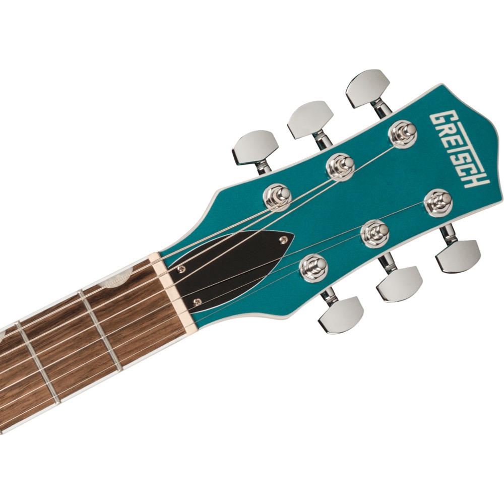 GRETSCH G5222 Electromatic Double Jet BT with V-Stoptail Ocean Turquoise エレキギター ヘッド画像