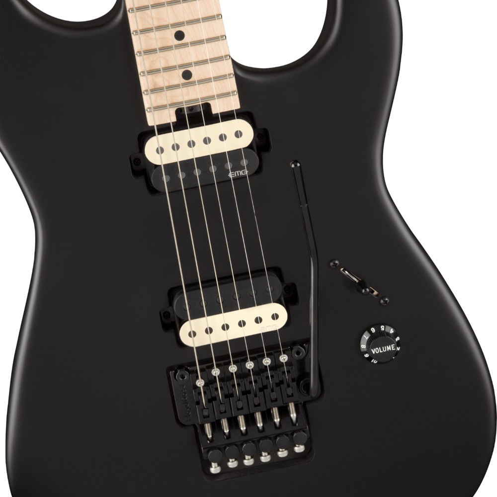 Charvel Jim Root Signature Pro-Mod San Dimas Style 1 HH FR M Satin Black エレキギター ボディアップ画像