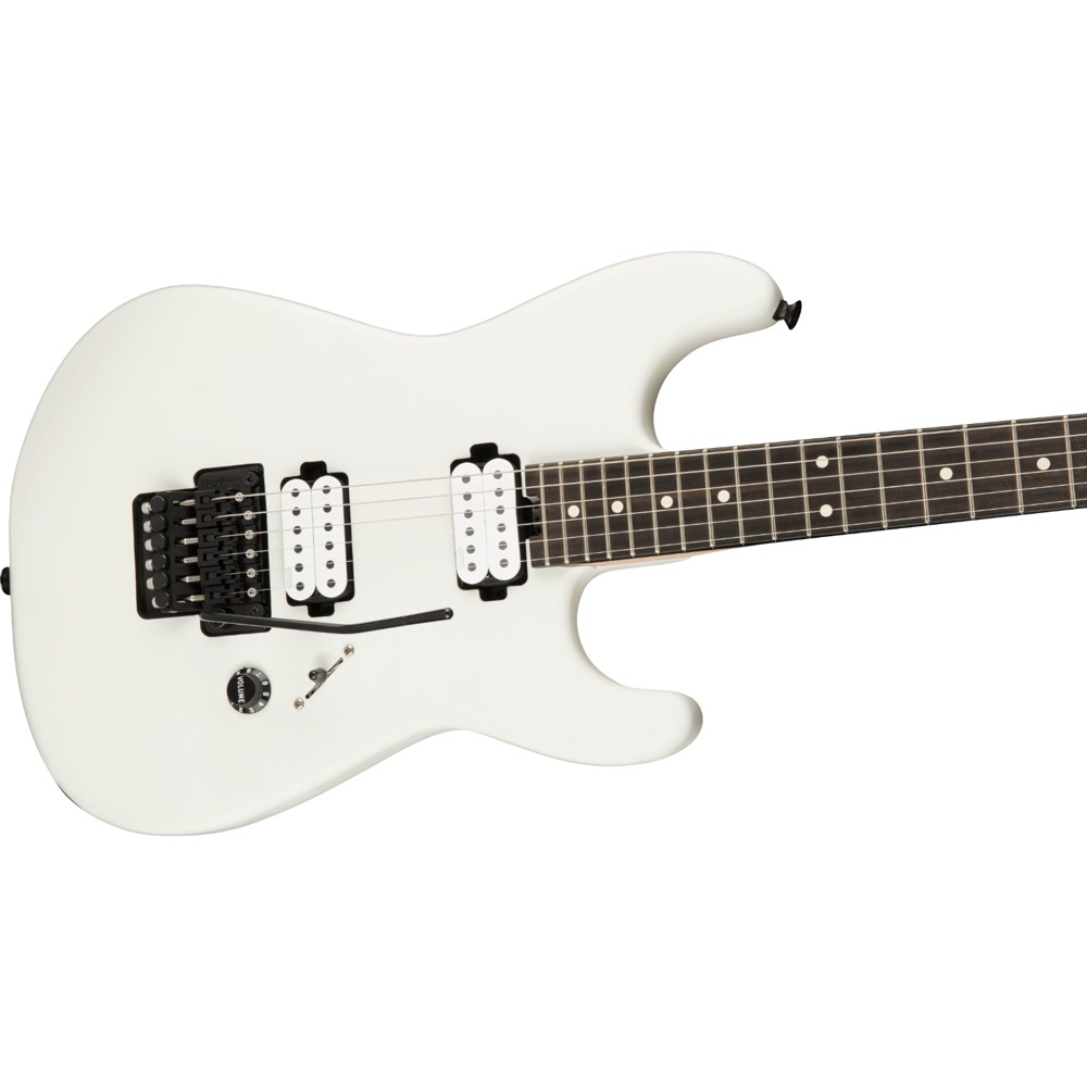 Charvel Jim Root Signature Pro-Mod San Dimas Style 1 HH FR E Satin White エレキギター 斜めアングル画像