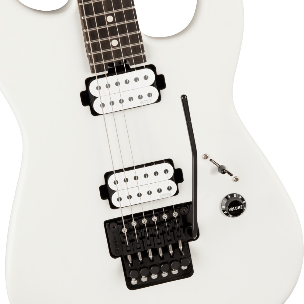 Charvel Jim Root Signature Pro-Mod San Dimas Style 1 HH FR E Satin White エレキギター ボディアップ画像