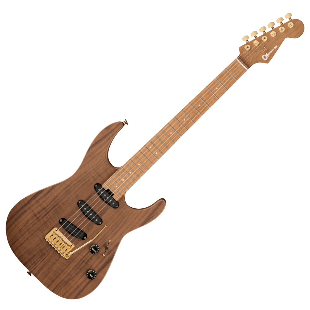 Charvel Pro-Mod DK22 SSS 2PT CM Mahogany with Walnut Natural エレキギター