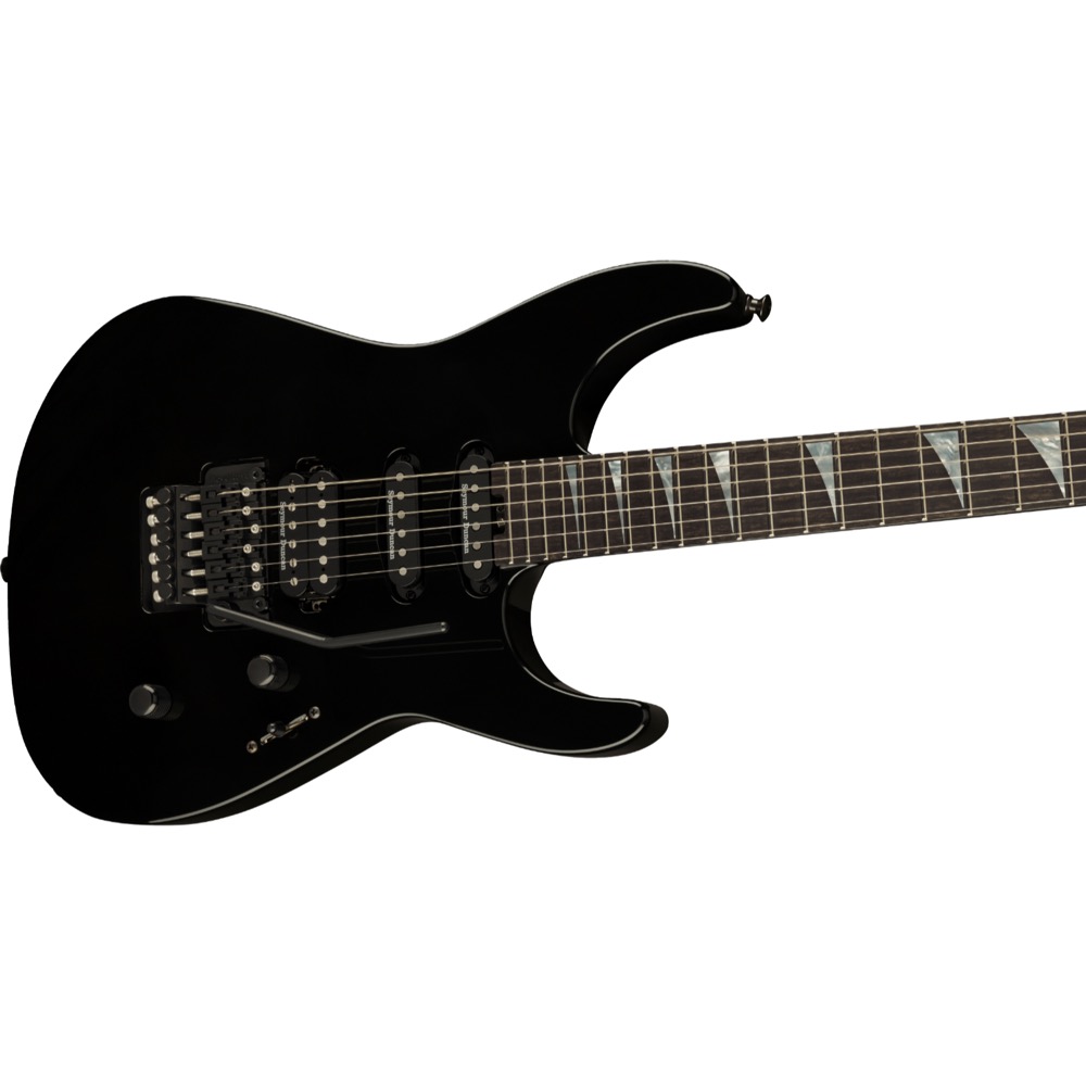 Jackson American Series Soloist SL3 Gloss Black エレキギター 斜めアングル画像
