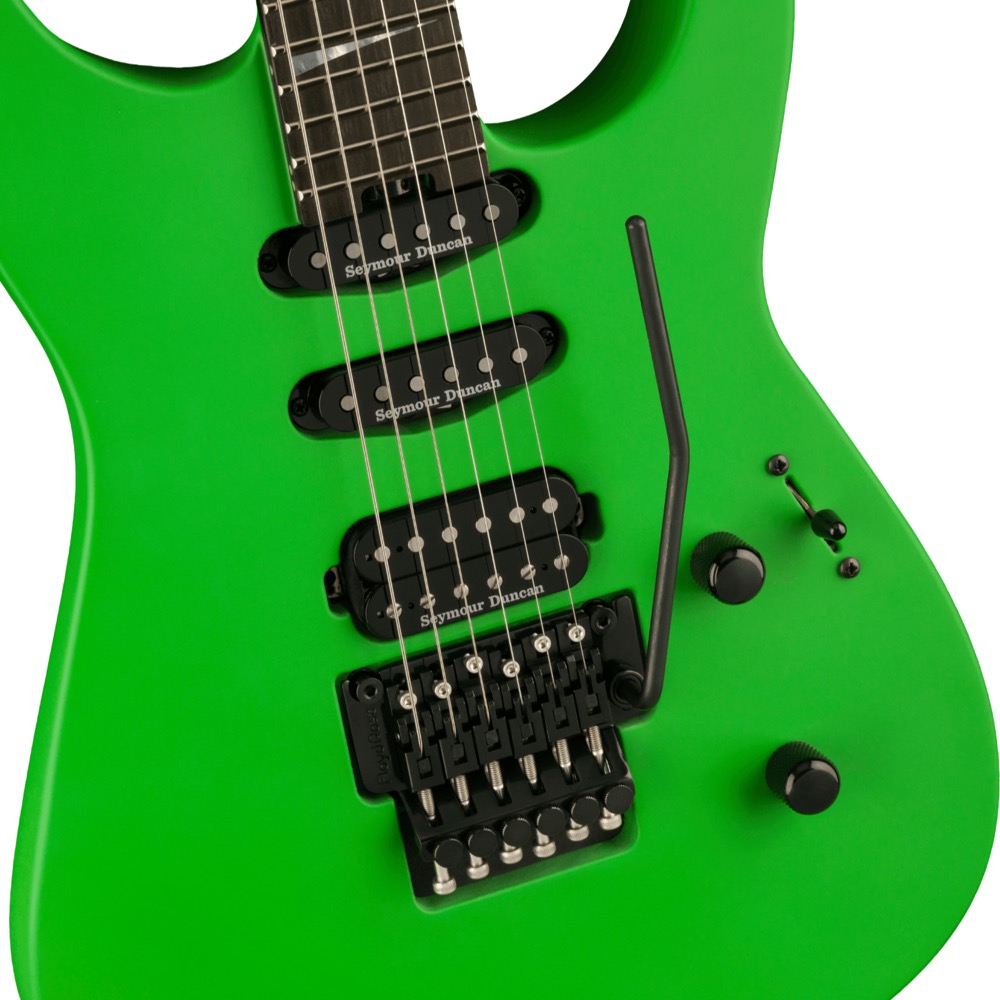Jackson American Series Soloist SL3 Satin Slime Green エレキギター ボディアップ画像