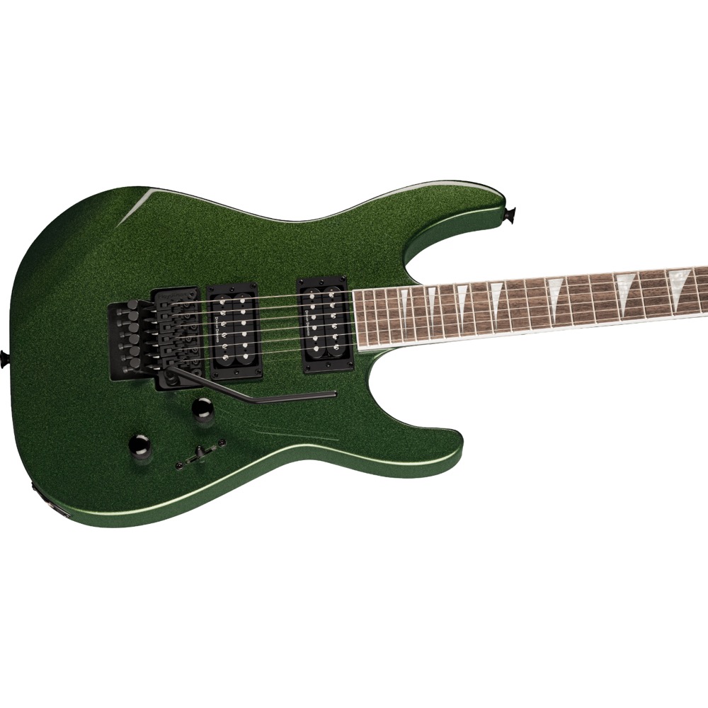 Jackson X Series Soloist SLX DX Manalishi Green エレキギター 斜めアングル画像