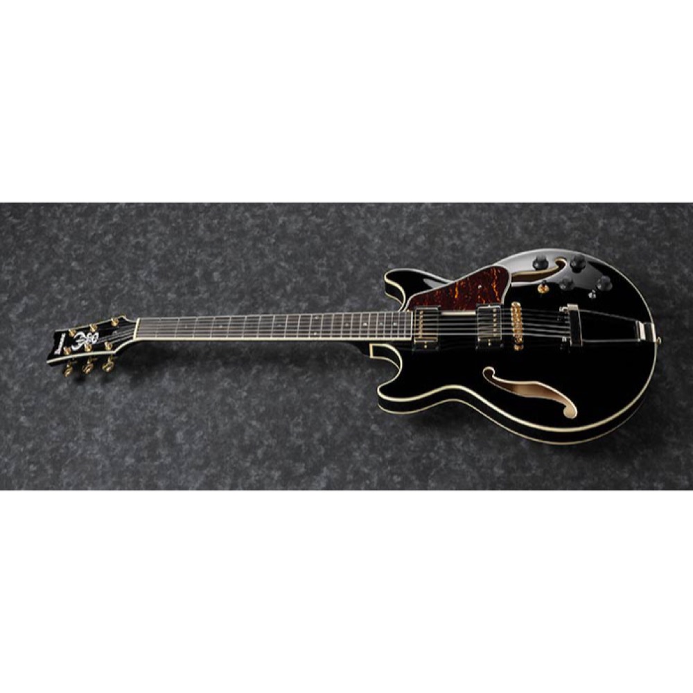 IBANEZ AMH90-BK Artcore Expressionist Black エレキギター 斜めアングル画像