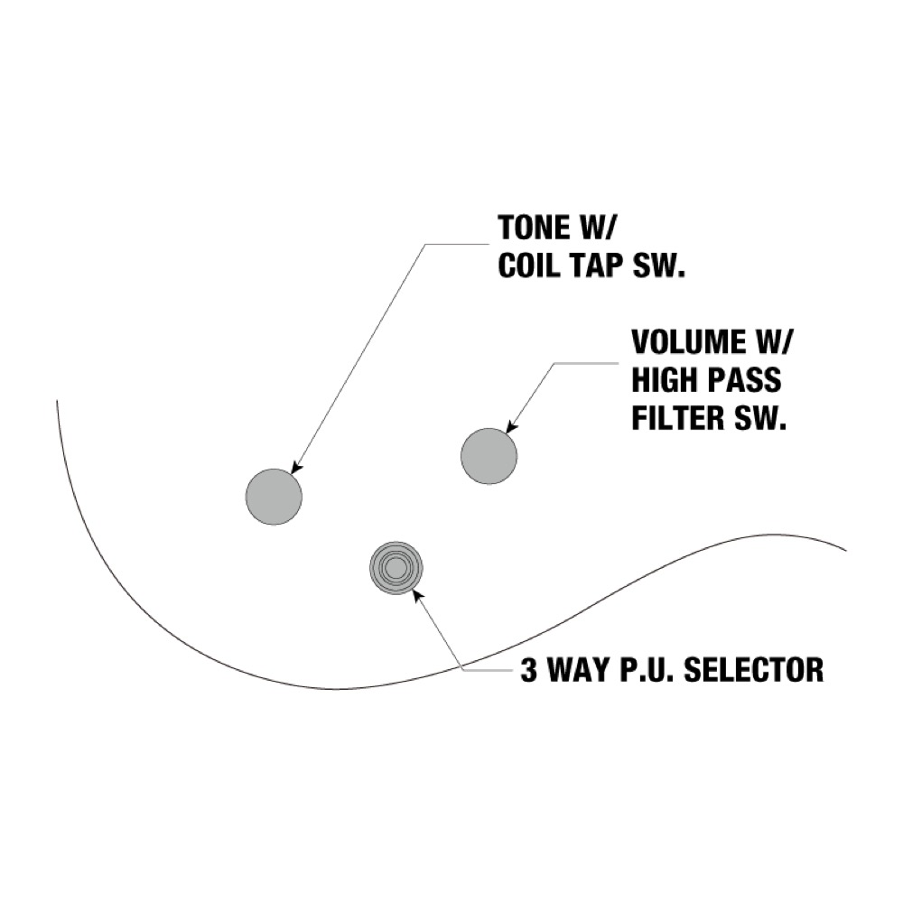 IBANEZ JS2450-MCP エレキギター コントロール図画像