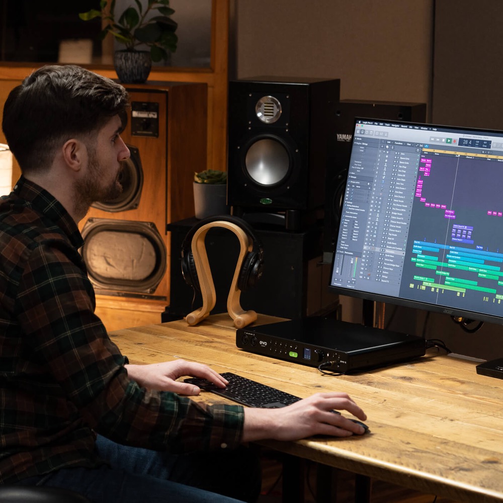 Audient evo 16 24in/24out USBオーディオインターフェイス 使用イメージ画像