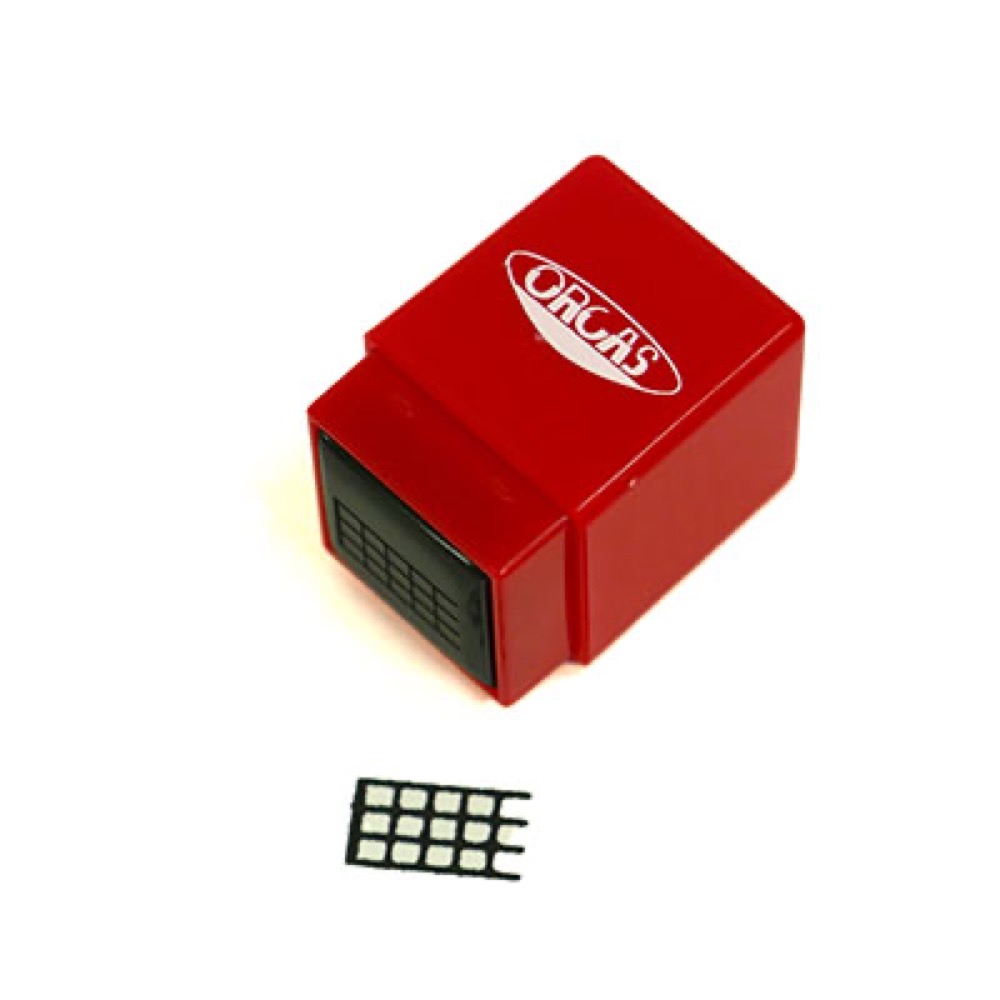 ORCAS OSTA-04 UKULELE CODE STAMP ウクレレコードスタンプ コード譜作成用スタンプ 浸透印スタンプ面画像