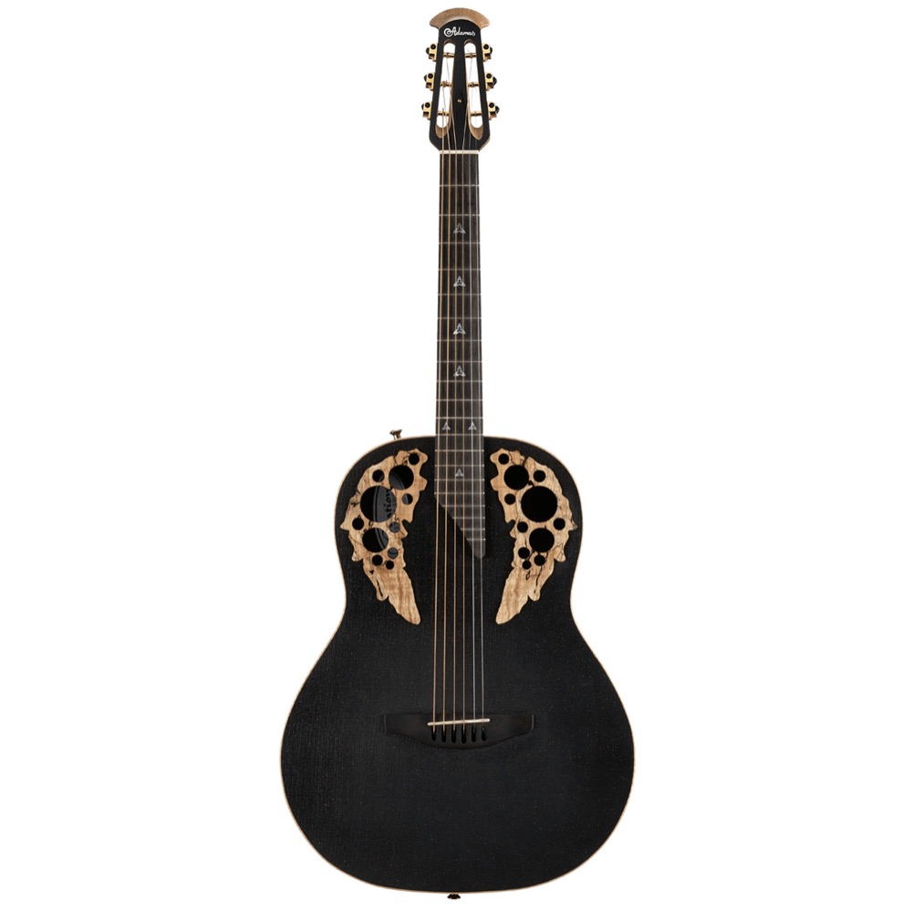 OVATION U581T-SPM Adamas 12-Fret Non-Cutaway Mid Depth Black Satin with Copper Metal Flake エレクトリックアコースティックギター