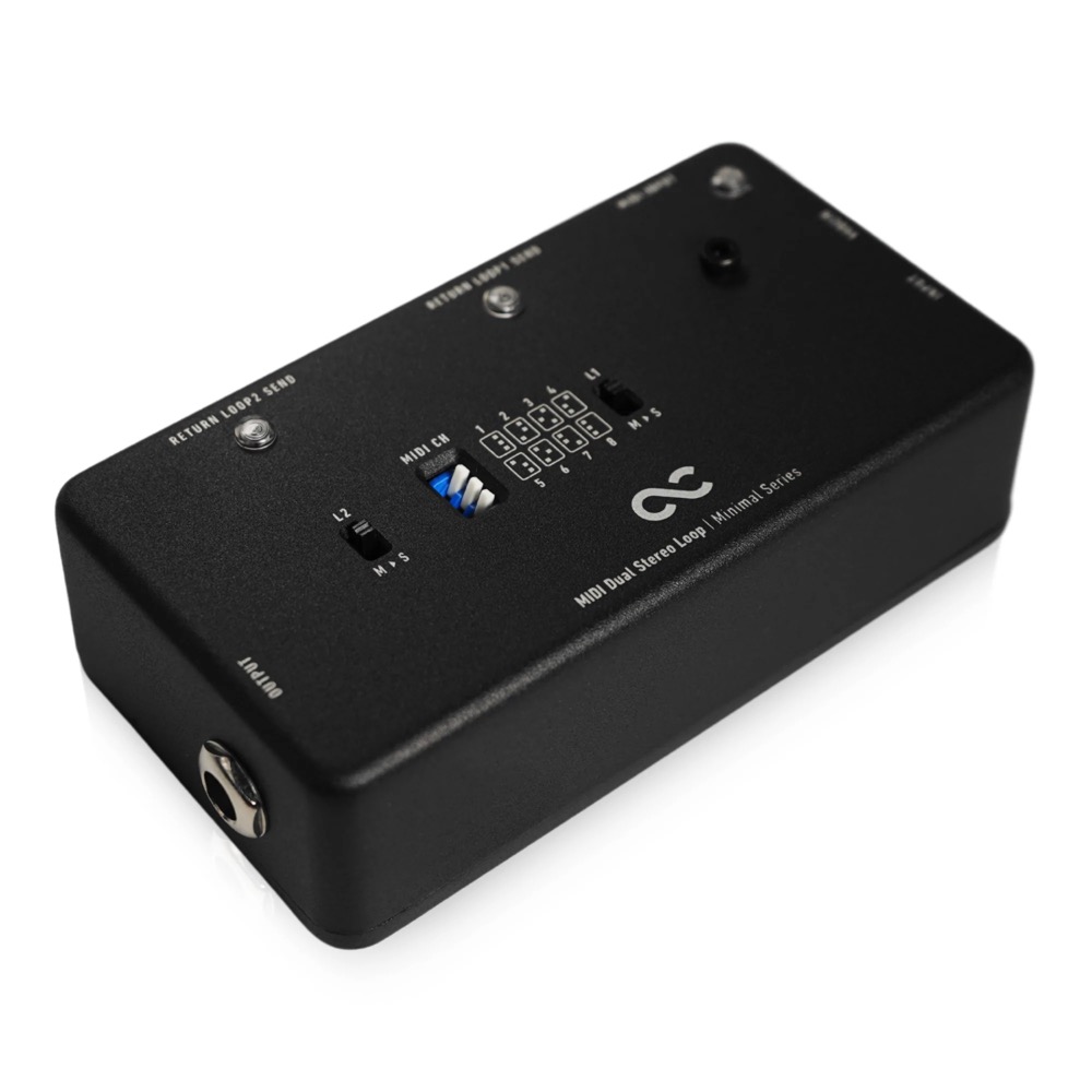 One Control Minimal Series MIDI Dual Stereo Loop ループスイッチャー 斜めアングル画像