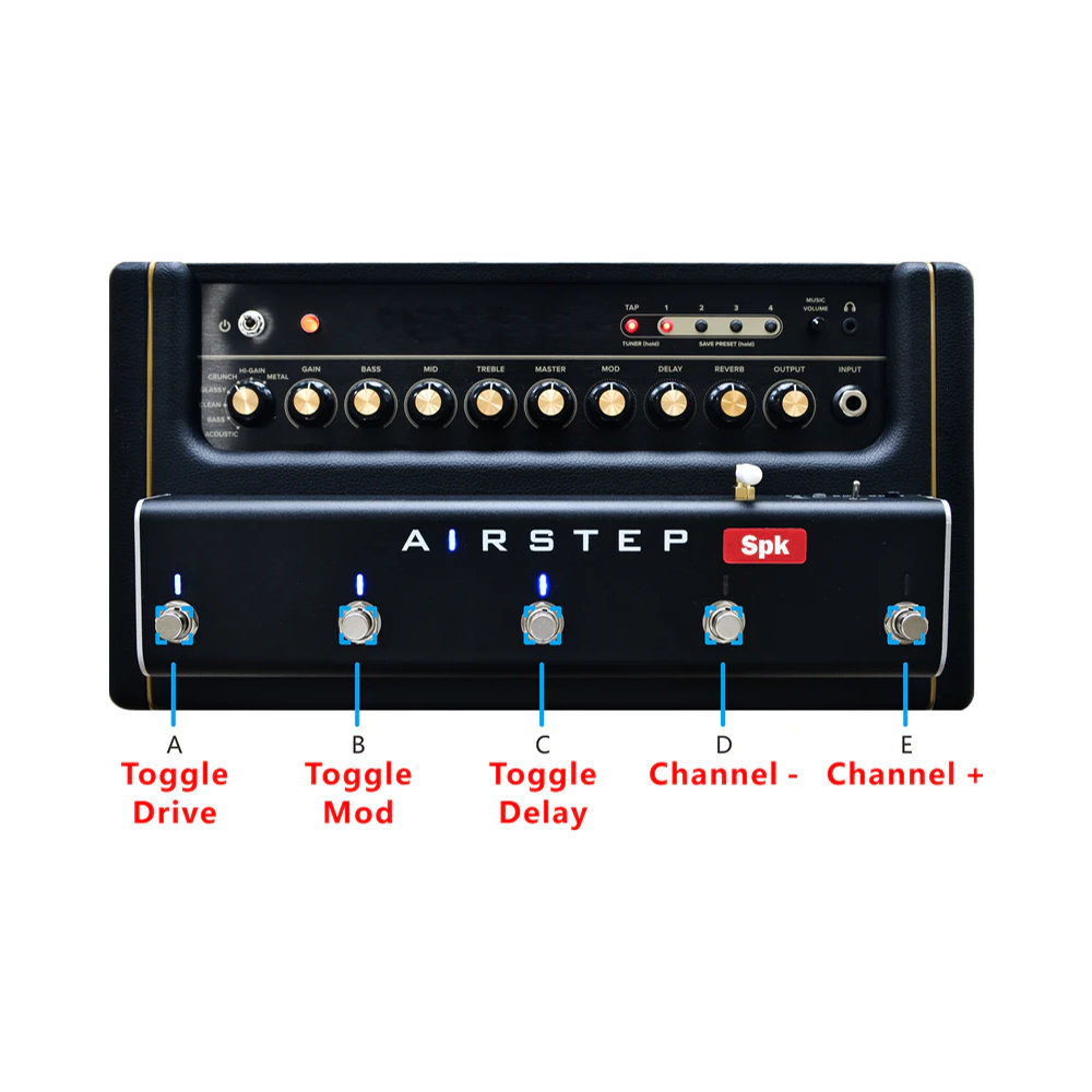 XSONIC AIRSTEP Spk Edition Bluetooth接続 フットコントローラー モード2