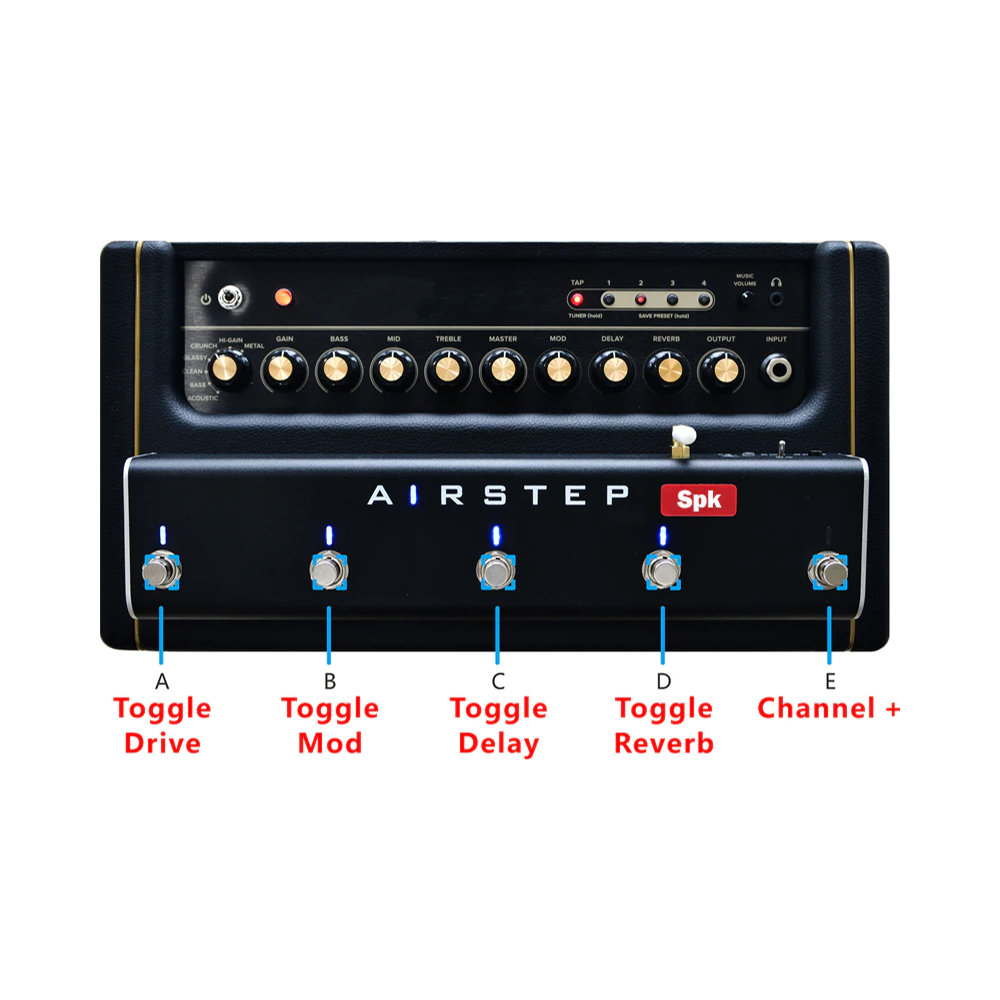 XSONIC AIRSTEP Spk Edition Bluetooth接続 フットコントローラー モード3