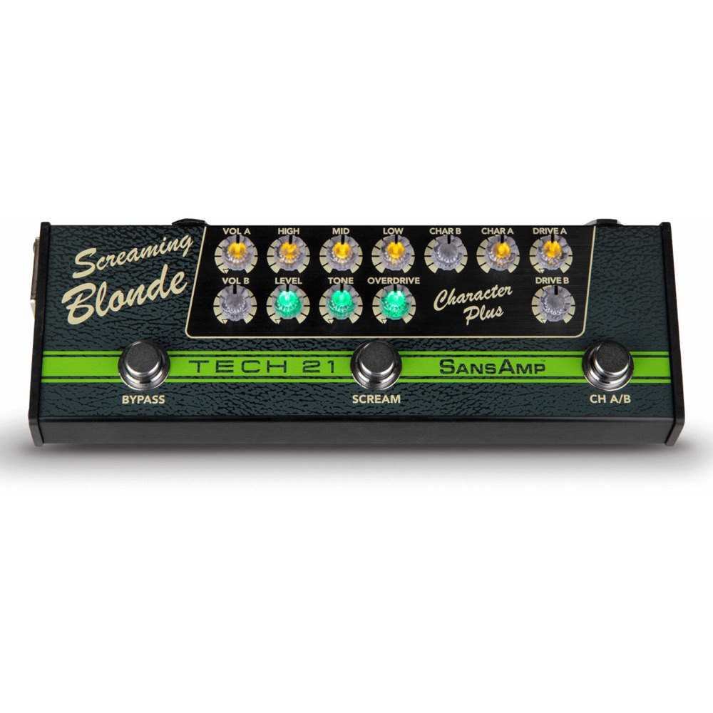 TECH21 SansAmp CHARACTER PLUS SERIES Screaming Blonde オーバードライブ ギターエフェクター