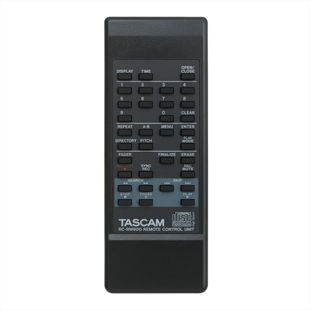TASCAM CD-RW900SX 業務用CDプレーヤー レコーダー リモコン画像
