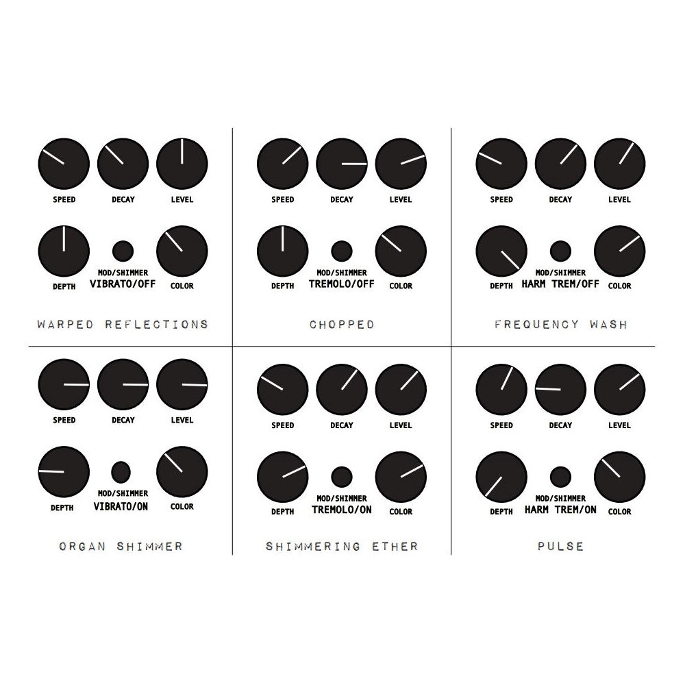 SolidGoldFX Ether Modulated Reverberator リバーブ ギターエフェクター サンプルセッティング