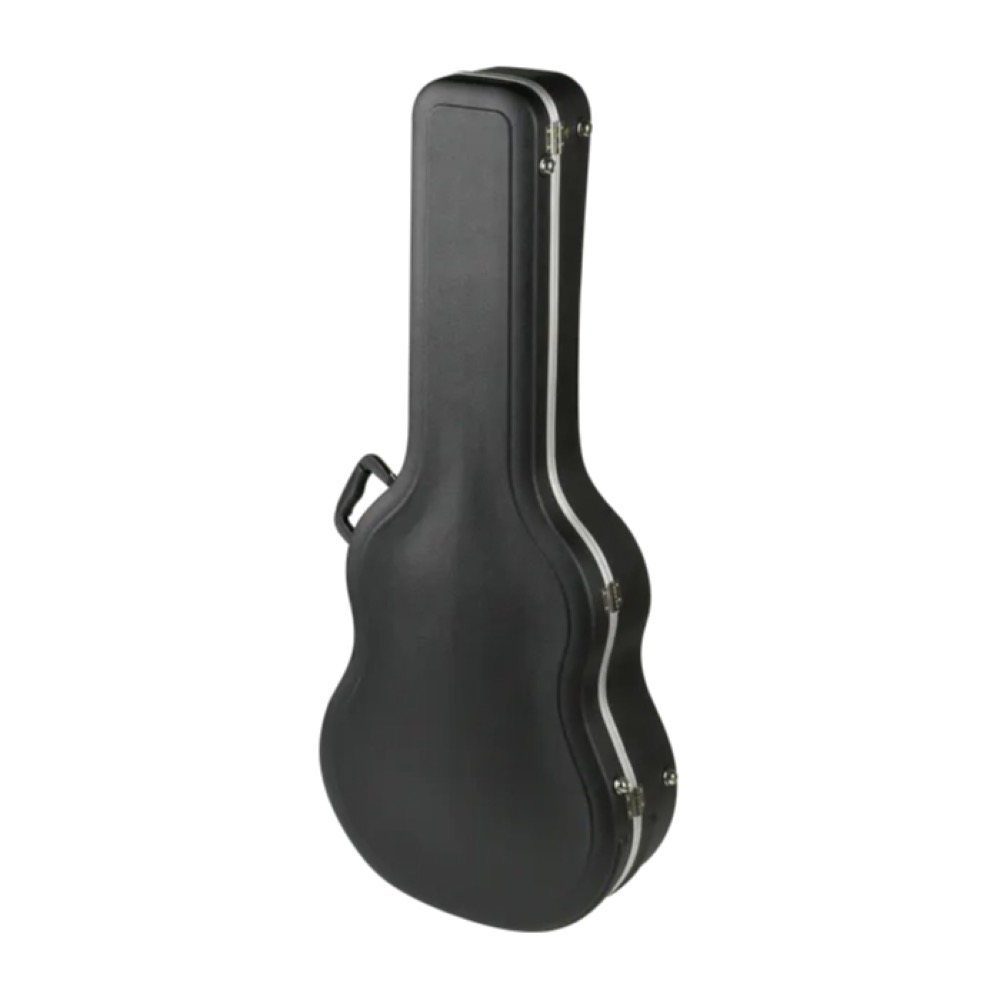 SKB SKB-8 Acoustic Dreadnought Economy Guitar Case アコースティックギター用ハードケース 斜めアングル画像
