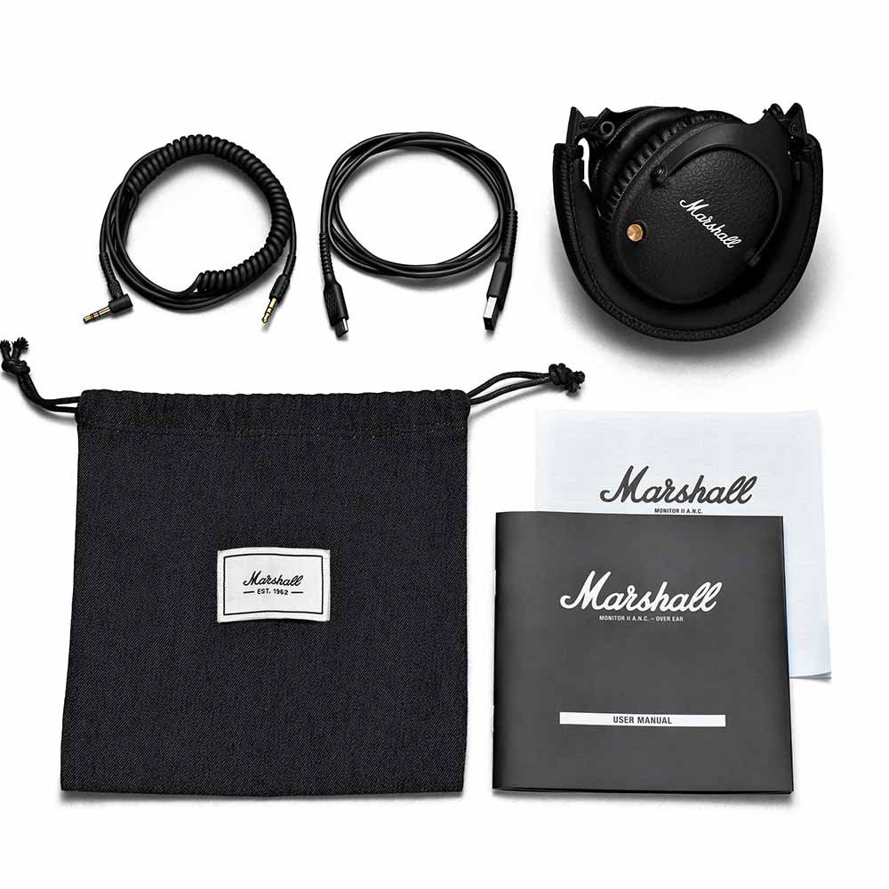 MARSHALL Monitor II A.N.C. Black ワイヤレスヘッドホン 製品内容