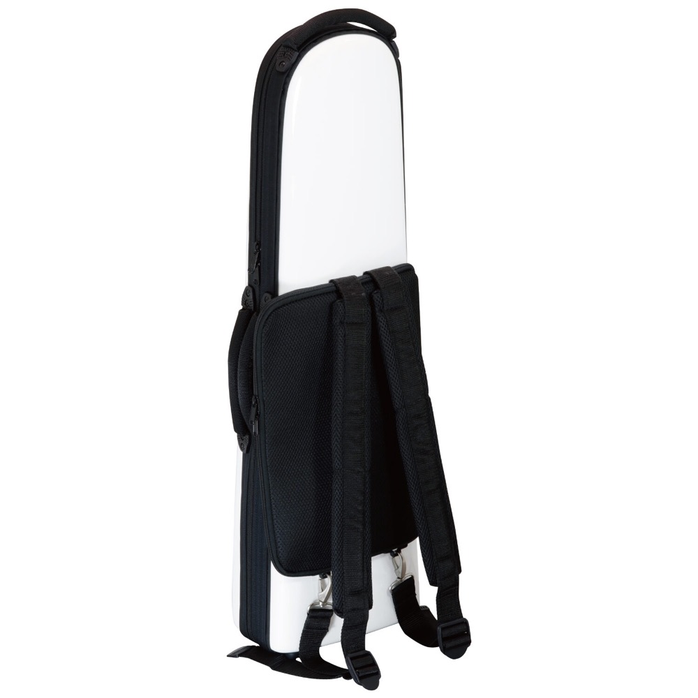 bags EFDTT WHT SOLID COLOR デタッチャブルベルトロンボーン用ファイバーケース 背面画像