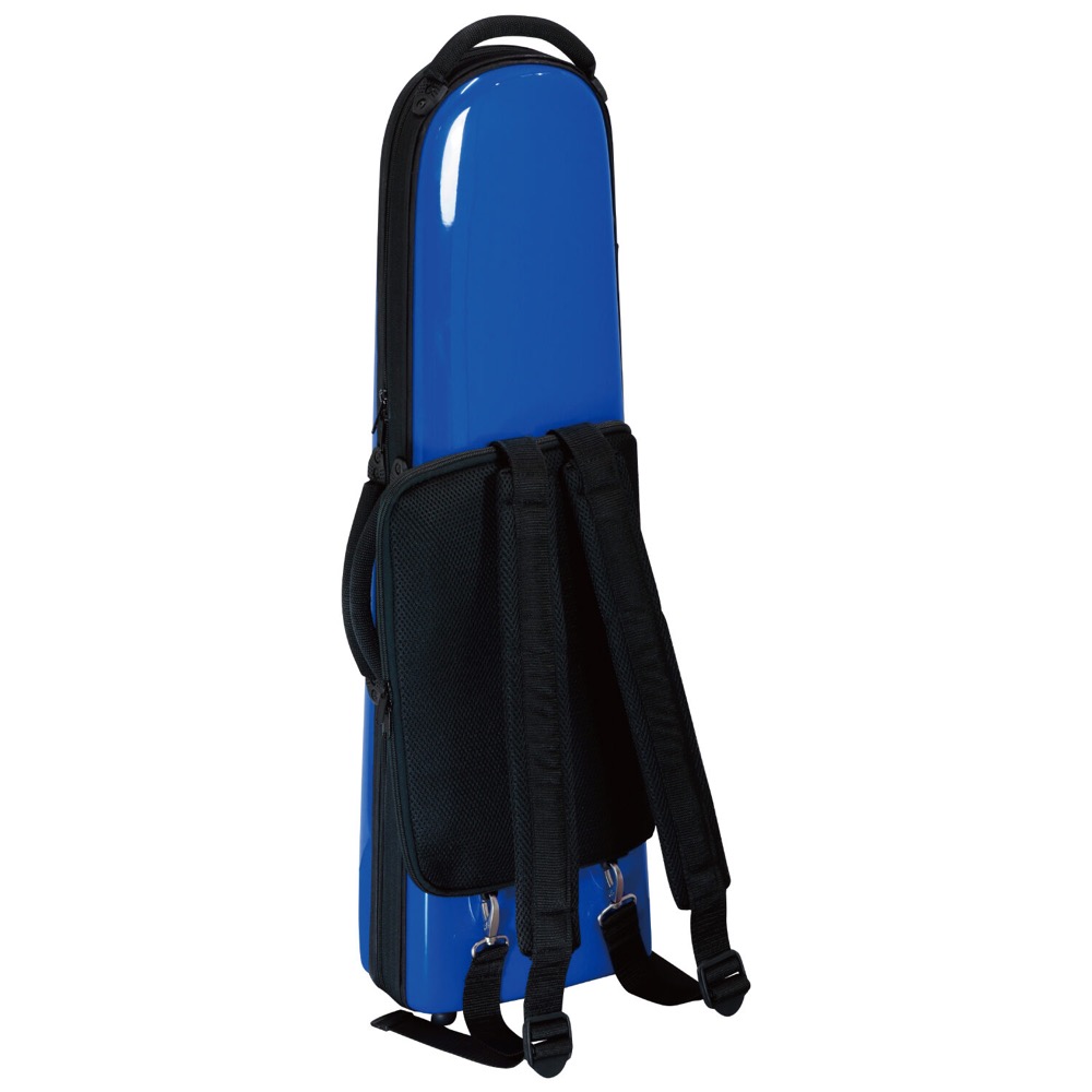 bags EFDTT BLU SOLID COLOR デタッチャブルベルトロンボーン用ファイバーケース 背面画像