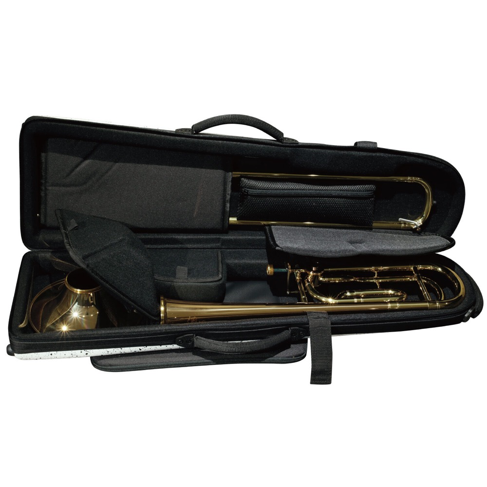 bags EFDTT M-GREY METALLIC COLOR デタッチャブルベルトロンボーン用ファイバーケース 使用例画像1