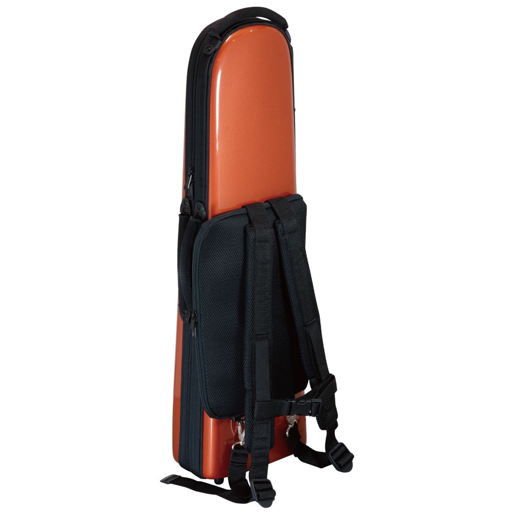 bags EFDTT M-COPPER METALLIC COLOR デタッチャブルベルトロンボーン用ファイバーケース 背面画像
