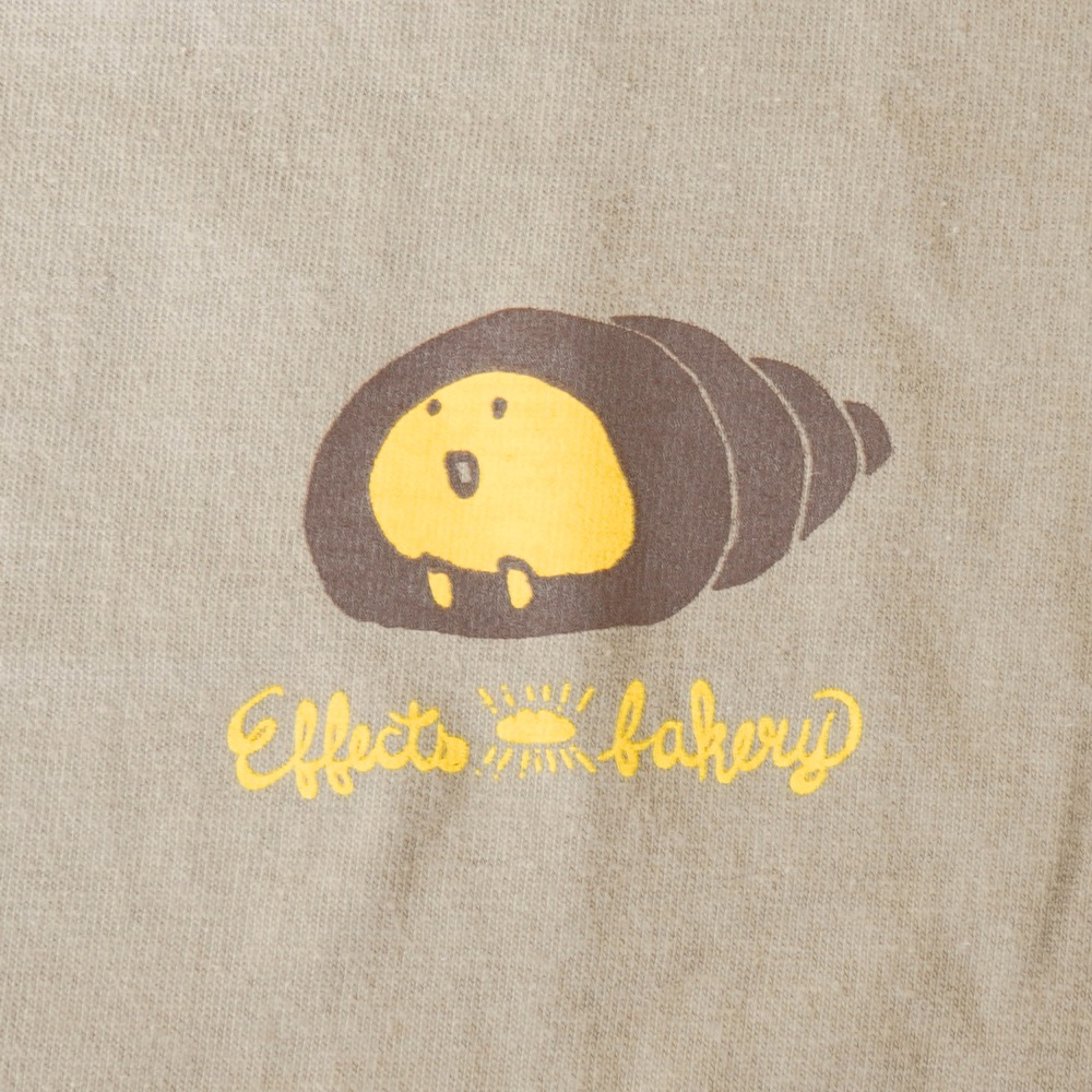 Effects Bakery Choco Cornet Mサイズ 半袖 Tシャツ チョココロネブラウン ワンポイントデザイン画像