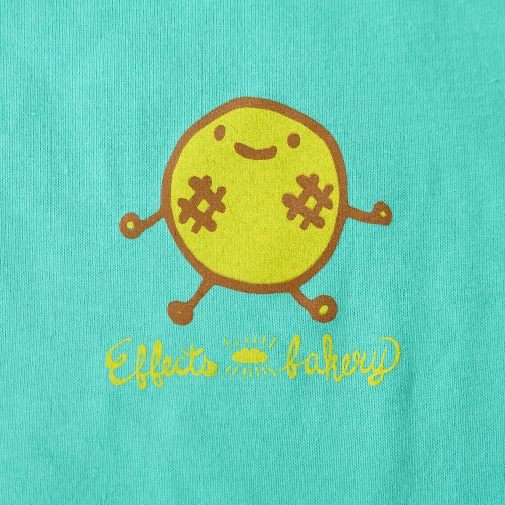Effects Bakery Melon Pan Mサイズ 半袖 Tシャツ メロンパングリーン ワンポイントデザイン画像