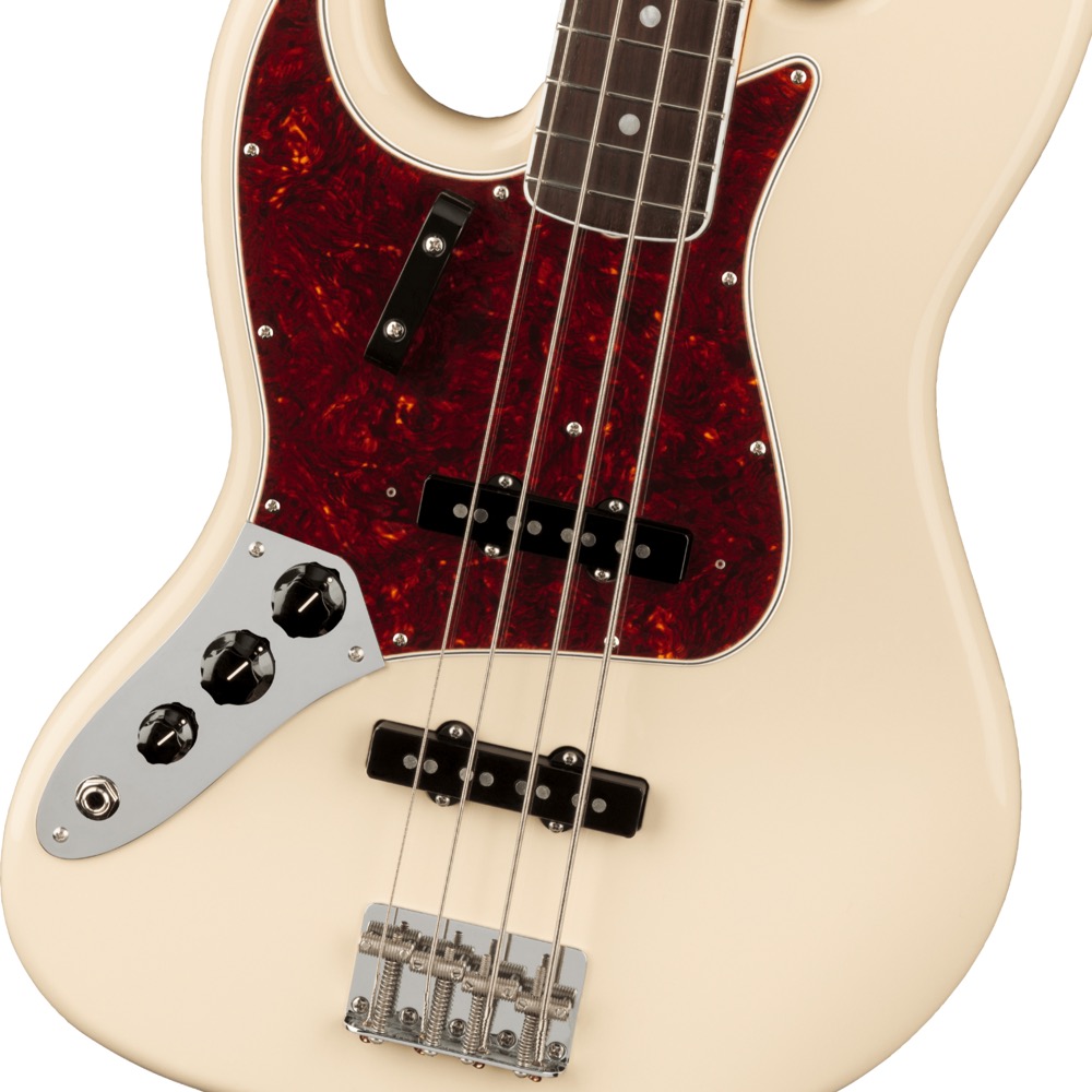 Fender American Vintage II 1966 Jazz Bass Left Hand RW OWT レフティ エレキベース ボディアップ画像