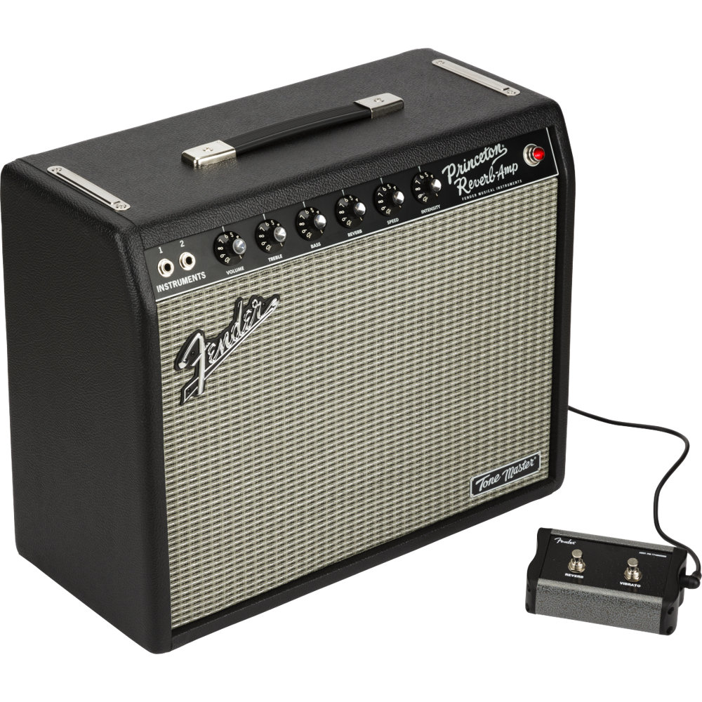 Fender Tone Master Princeton Reverb 100V JPN ギターコンボアンプ 本体スラント+フットスイッチ画像