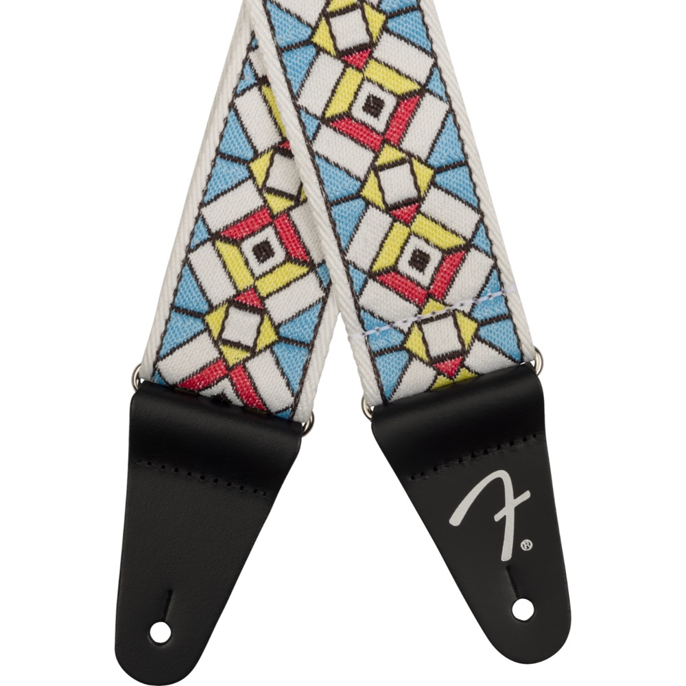 Fender Pasadena Woven Strap Cathedral 2' ギターストラップ ストラップエンド画像