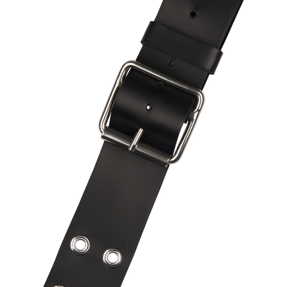Jackson Grommet Leather Strap Black 2.5' ギターストラップ バックル画像