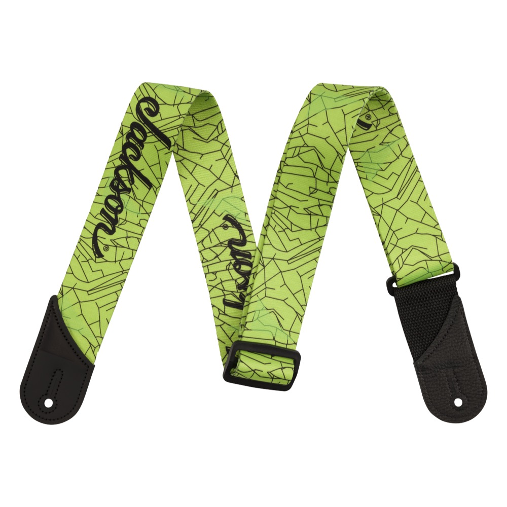 Jackson Cracked Mirror Strap Green 2" ギターストラップ