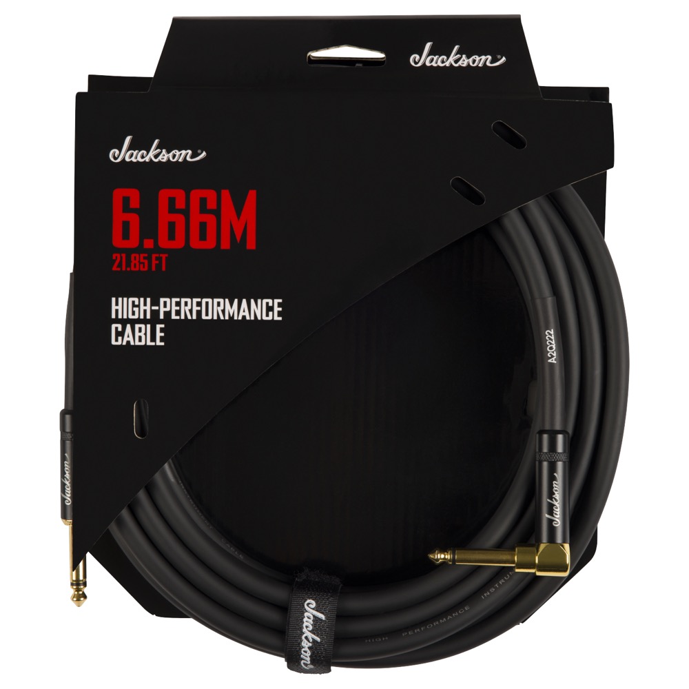 Jackson High Performance Cable Black SL 21.85ft ギターケーブル