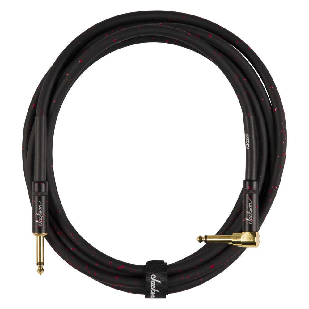 Jackson High Performance Cable Black and Red SL 10.93ft (3.33m) ギターケーブル 正面画像