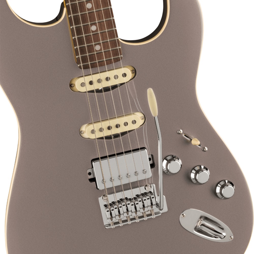 Fender Aerodyne Special Stratocaster HSS RW Dolphin Gray Metallic エレキギター ボディアップ画像