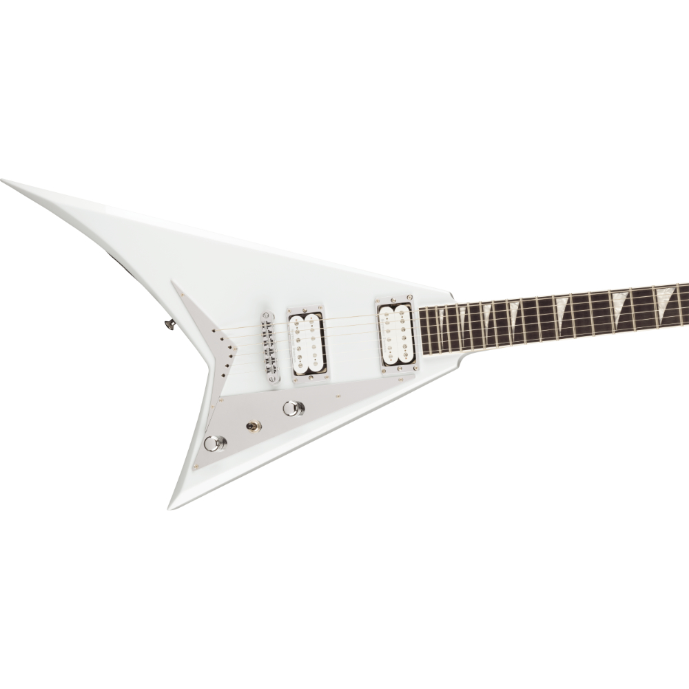 Jackson ジャクソン MJ Series Rhoads RRT Snow White エレキギター 斜めアングル画像