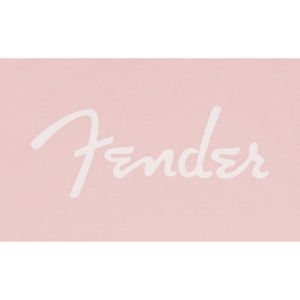 Fender Spaghetti logo T-Shirt Shell Pink L Tシャツ 半袖 Lサイズ フェンダーロゴ画像
