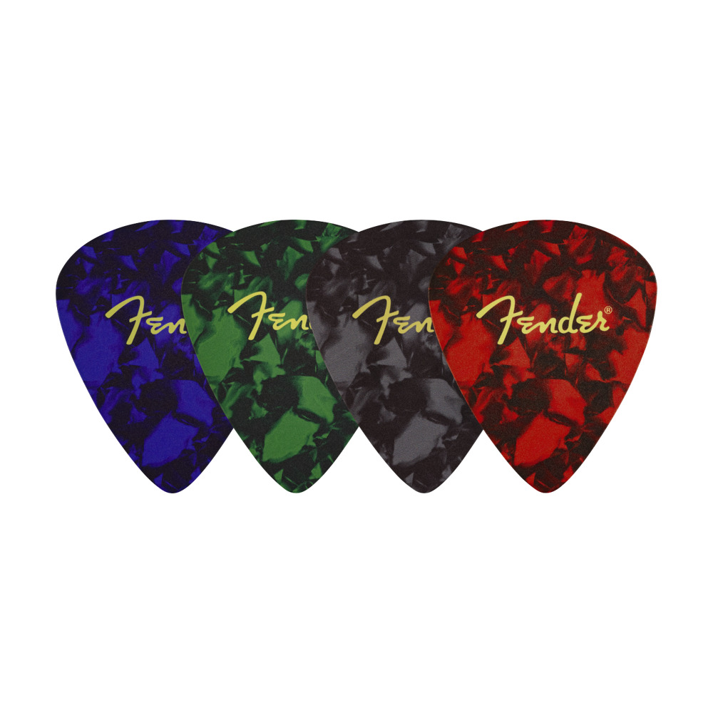 Fender PICKED SHAPED LOGO 4-PK COASTER SET MU ギターピック